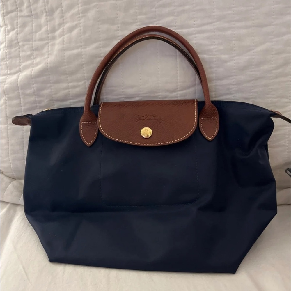 Navy Longchamp Handbag